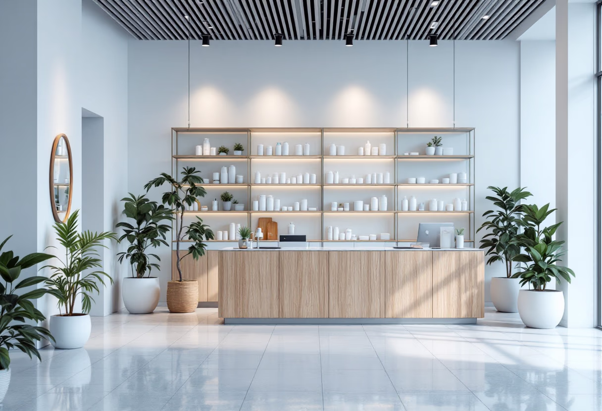 [background image] calm, inviting pharmacy interior